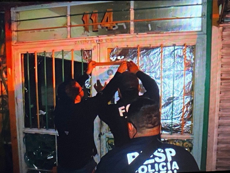 Los establecimientos ilegales fueron clausurados. Foto: Fiscalía General de Justicia del Estado de Sonora. 