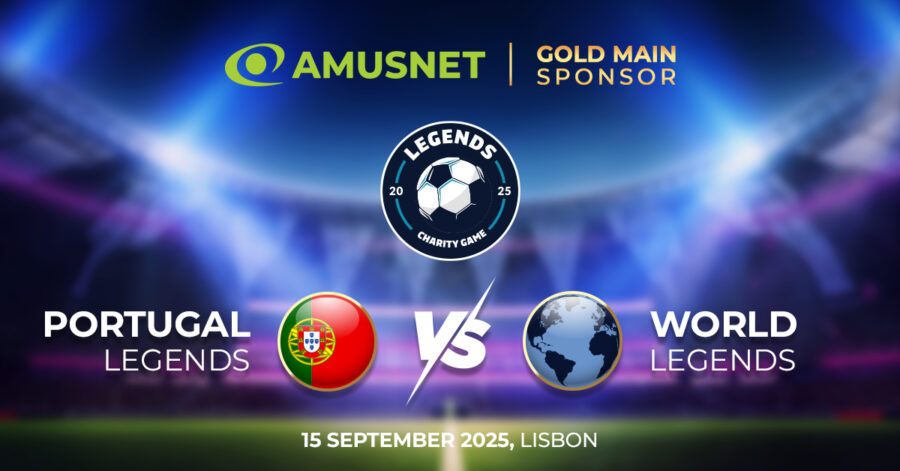 Amusnet es Gold Sponsor del partido benéfico de leyendas para ayudar a recaudar € 1,000,000