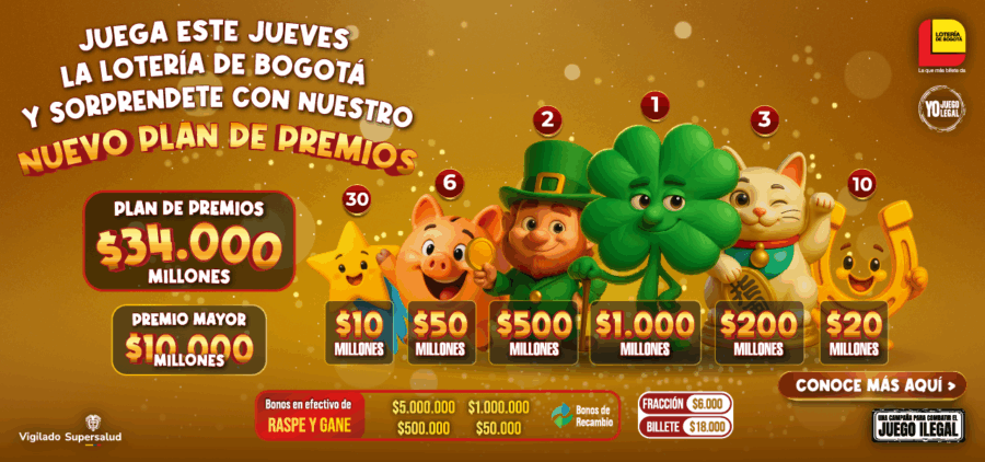 La Lotería de Bogotá presenta un nuevo plan de premios