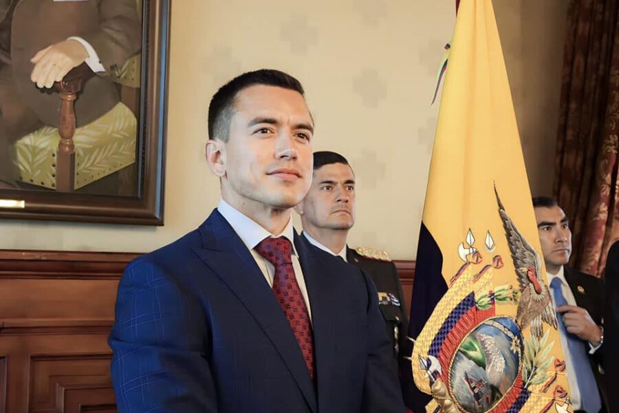 Daniel Noboa, presidente de Ecuador.
