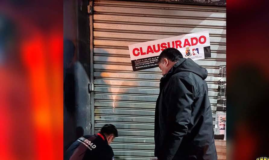 Operativo en Chile: Carabineros y el Municipio de Chillán Viejo clausuran salas de juego ilegal