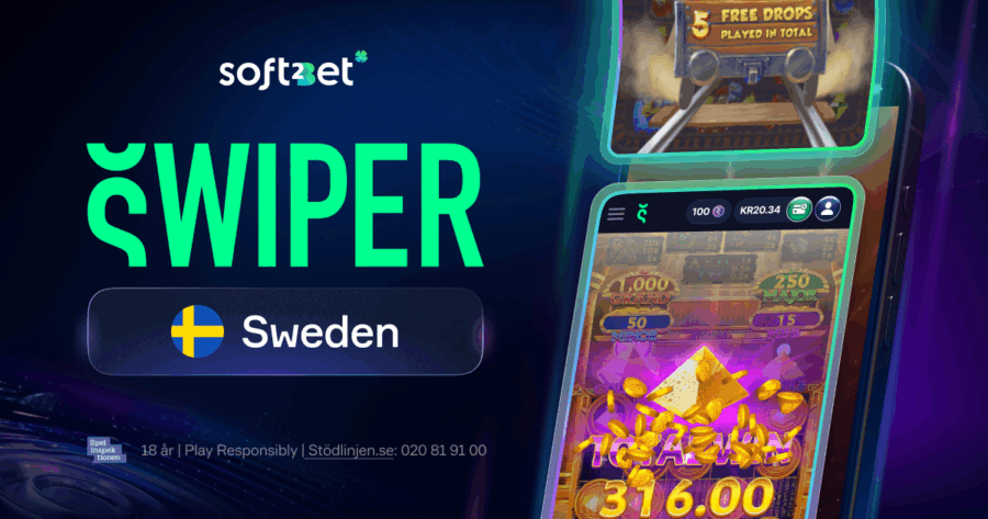 Soft2Bet lanza “Swiper”, el primer casino online de Suecia inspirado en las redes sociales