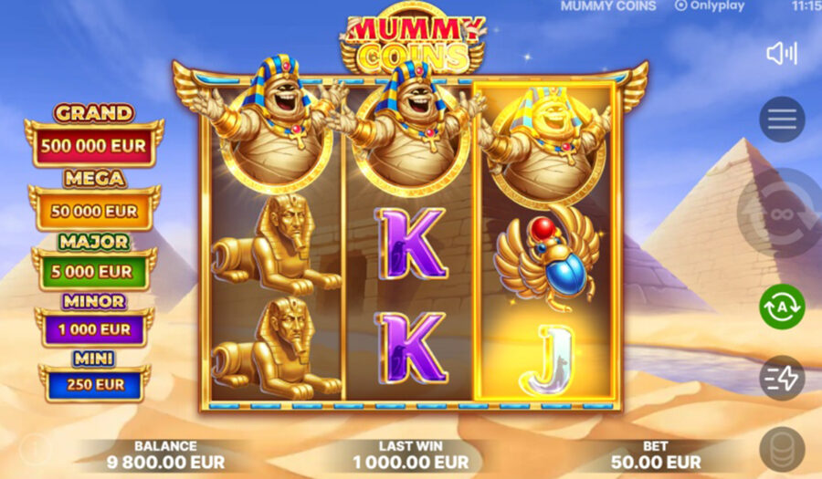 Onlyplay presenta Mummy Coins 