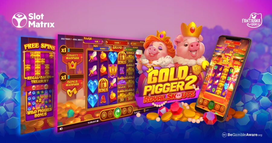 SlotMatrix se corona con el lanzamiento de «Gold Pigger 2 Royal Snouts»