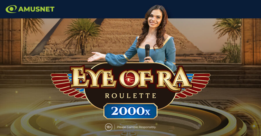 Amusnet revela los secretos del Dios del Sol con «Eye of Ra Roulette 2000x», una aventura de casino en vivo