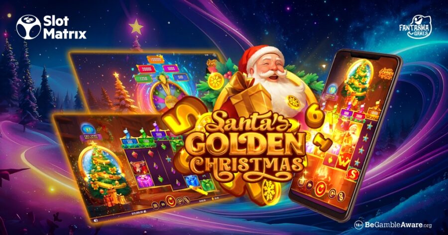 SlotMatrix da inicio a la temporada festiva con el lanzamiento de «Santa’s Golden Christmas»