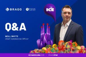 Bragg | Focus Gaming News. ICE. Q&A. Bragg Gaming Group’s Chief Commercial Officer, Neill Whyte.