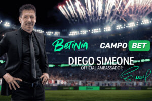 El legendario entrenador Diego Simeone se une a las marcas Betinia y CampoBet de Soft2Bet como embajador