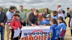 Lotería Chaqueña y el Gobierno provincial impulsan obras en el Club Sportivo Charata