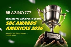 Brazino777 obtiene el premio de plata en la categoría de “Operador de casino del año – Latinoamérica” en los SBC Awards Americas