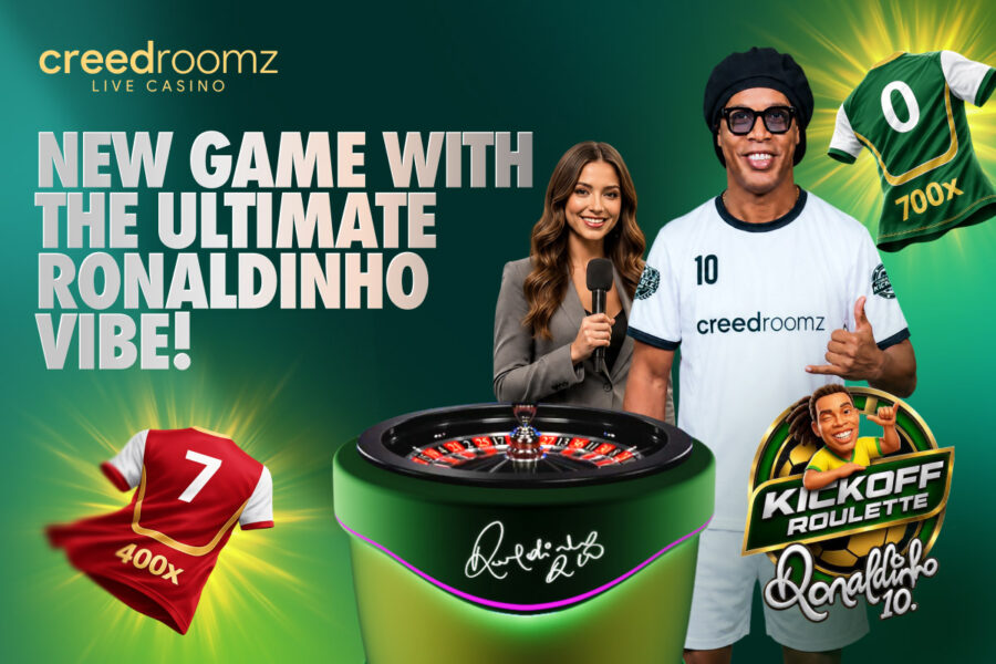 Ronaldinho x Creedroomz: el lanzamiento del juego Kickoff Roulette con la leyenda del fútbol