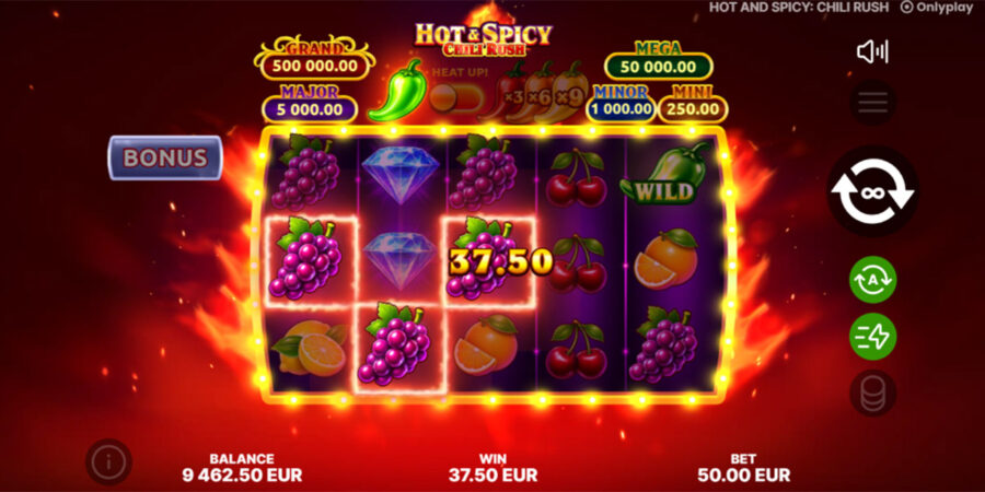 Onlyplay presenta Hot & Spicy: Chili Rush