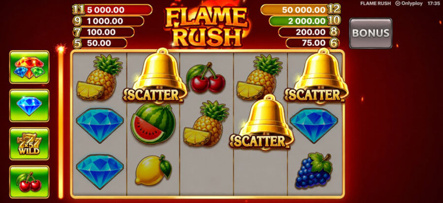 Onlyplay presenta su nuevo slot, Flame Rush