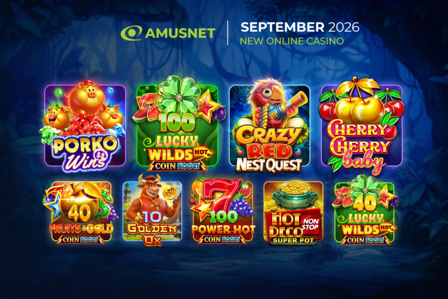 Amusnet arranca septiembre con una variada oferta de juegos
