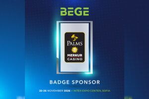 El casino Palms Merkur es nombrado «Official Badge Sponsor» de BEGE Expo 2026