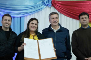 La Lotería Chaqueña anuncia un nuevo acuerdo por obras en la Asociación Española de Quitilipi.
