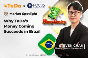 Entrevista exclusiva. Enfoque de mercado: ¿Por qué «Money Coming» de TaDa Gaming tiene éxito en Brasil? Steven Chan, gerente de cuentas para Brasil en TaDa Gaming.