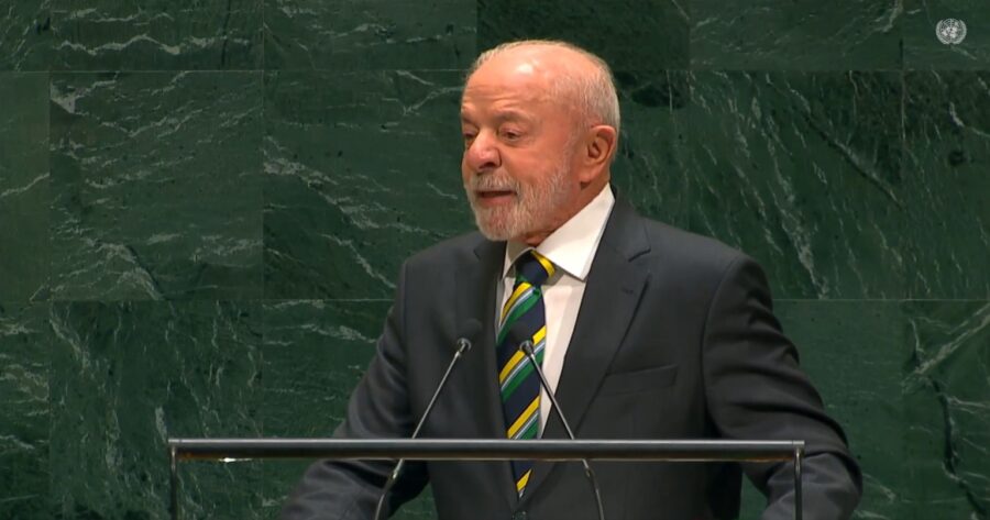 Lula dedicó parte de su alocución en la Asamblea General de la ONU a cargar contra el sector del juego online. Foto: Captura TV.