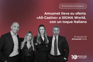 Polina Nedyalkova, directora general de Amusnet Italy, y su equipo