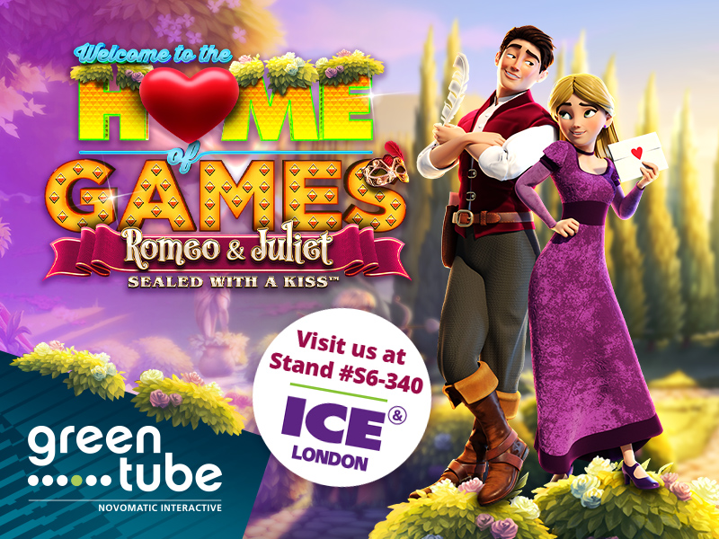 Greentube to reveal Romeo & Juliet – Sealed with a Kiss™ at ICE London 2020