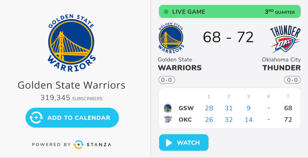 Stanza partners with Sportradar to bring robust sports data to Calendar