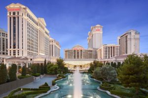 Caesars reported a net revenue increase of 33.6 per cent for its Las Vegas business.