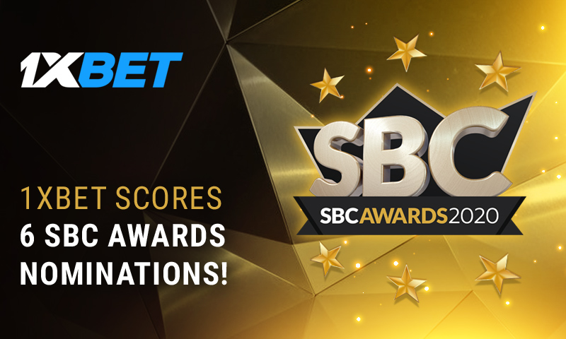 1xBet shines with 6 nominations at the 2020 SBC Awards