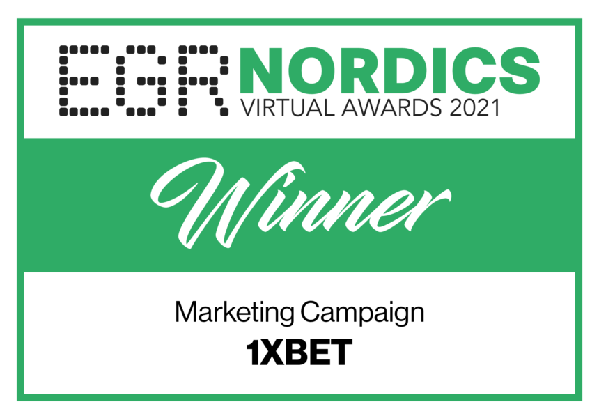 1xBet wins at EGR Nordics Virtual Awards