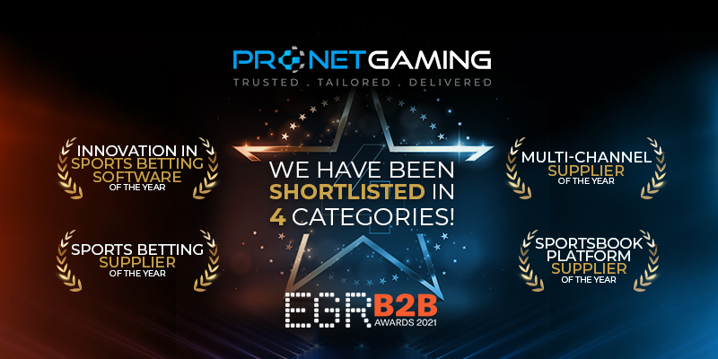 Pronet Gaming Shortlisted at EGR B2B Awards 2021!