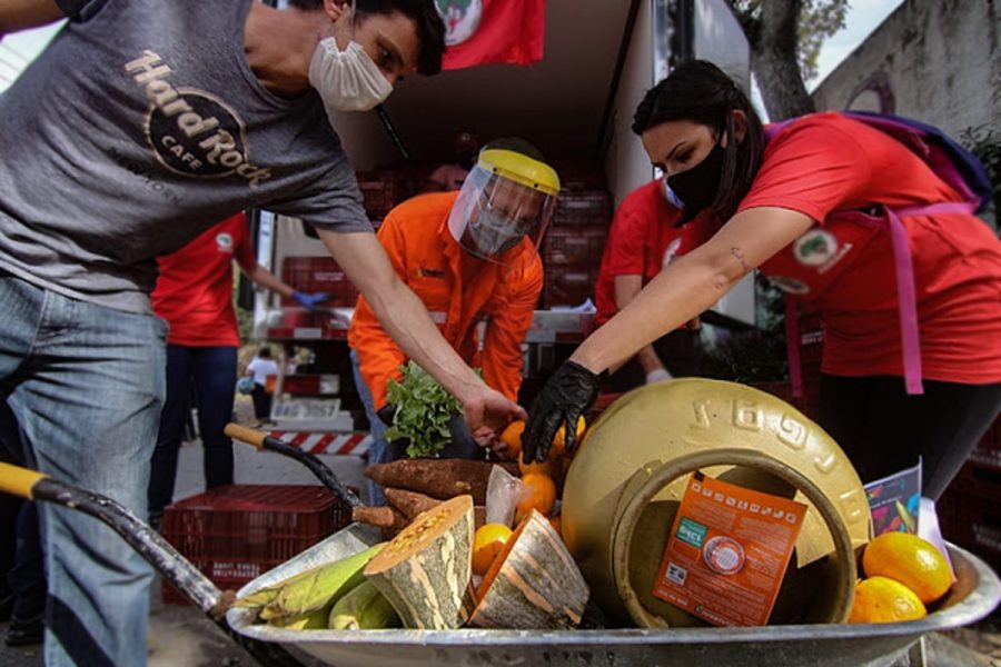 The casino donated meals through several charities.