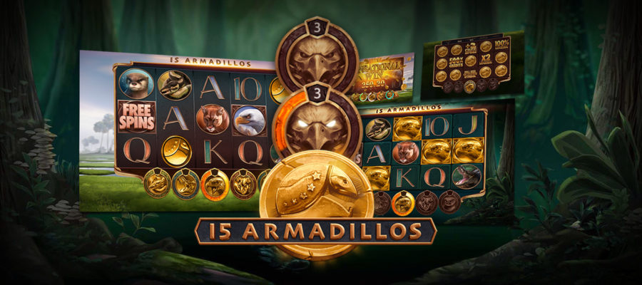 Armadillo Studios launches 15 Armadillos, its first slot title