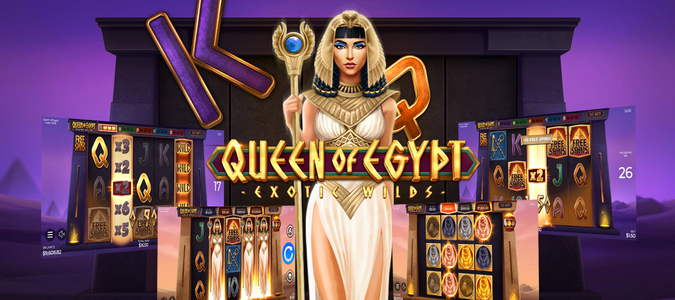 Queen of Egypt: Exotic Wilds is a five-reel by three rows.