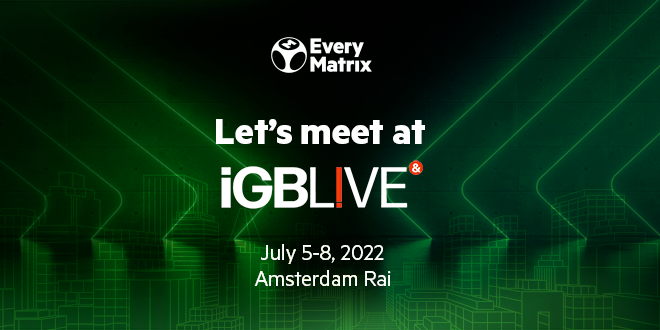 iGB Live 2022 will take place on July 5–8 at Amsterdam.