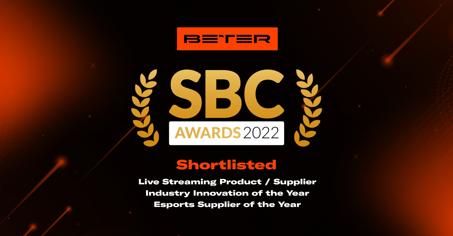 SBC Awards 2022 Nomination: Category Live Streaming Product