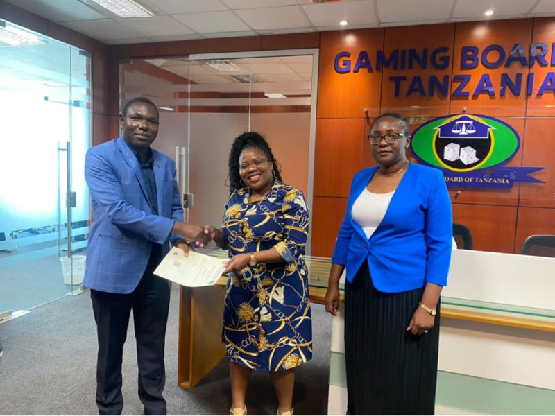 James Mbalwe Gaming Board of Tanzania (left); Boipelo Lencwe, BMM Testlabs (middle); Catherine Lamwai,Gaming Board of Tanzania (right).