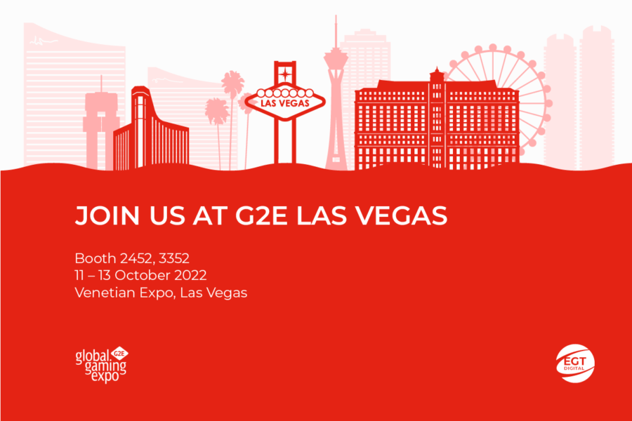 EGT Digital together with Euro Games Technology will take part in G2E Las Vegas 2022.