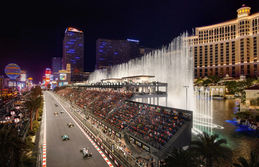 Visitors will be able to witness the F1 event from grandstands on Bellagio Lake.