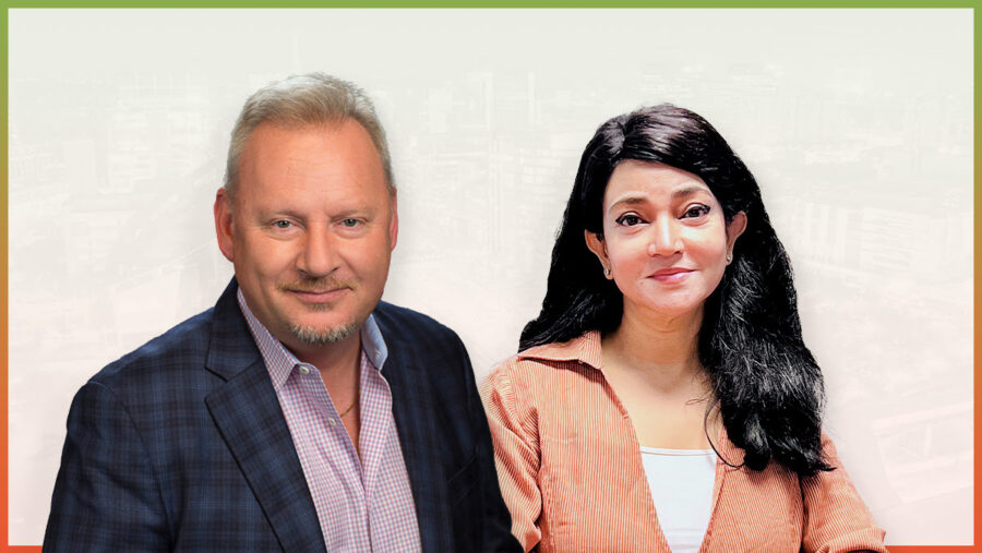 Martin Storm, executive chairman & CEO and Reena Varma, head of quality & operations India.