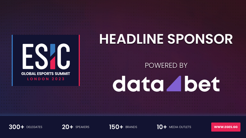 Data.Bet is an official headline sponsor at the ESIC Global Esports Summit