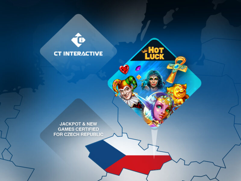 Ten new games and Hot Luck Jackpot certified for the Czech Republic.