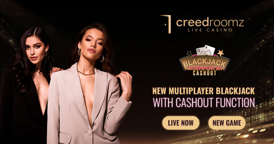 CreedRoomz launches multiplayer cash out blackjack with 6 side bets.