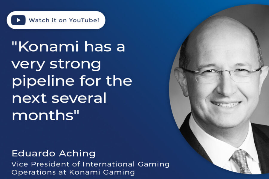 Eduardo Aching, vice president of International Gaming Operations at Konami Gaming.