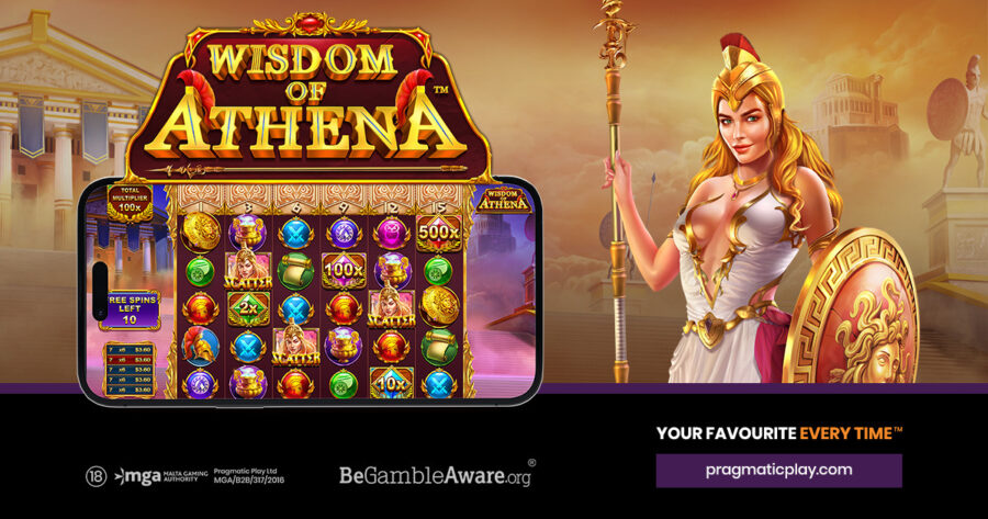 Wisdom of Athena is the latest release to join Pragmatic Play’s player-favourite Greek universe.