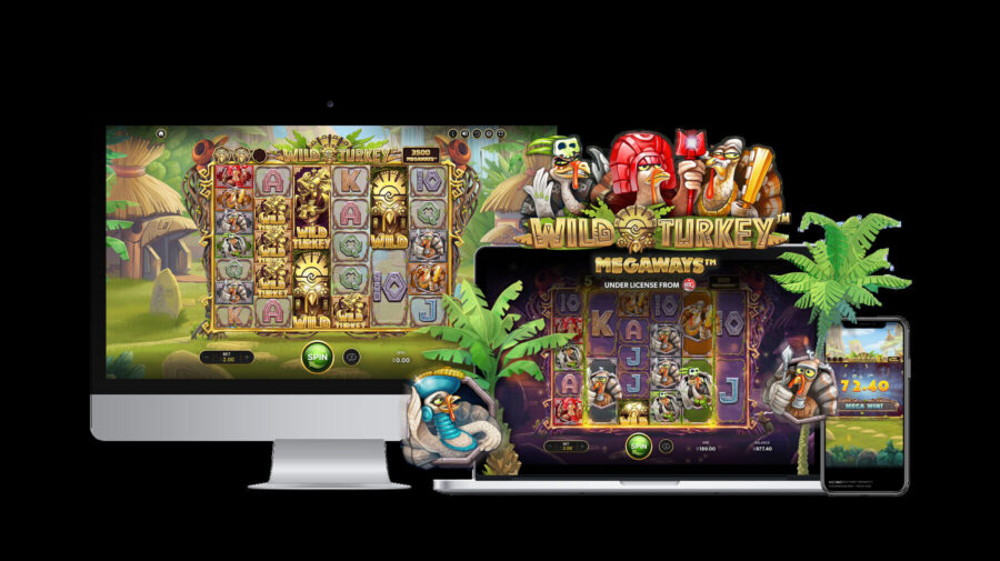 The game features two exciting wild features and free spins.