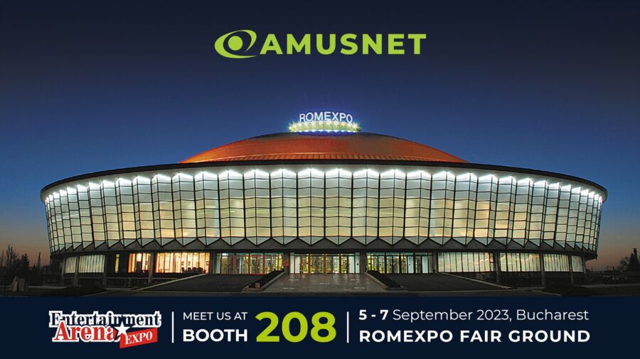 Amusnet will feature an impressive 360 sq. double-deck booth.