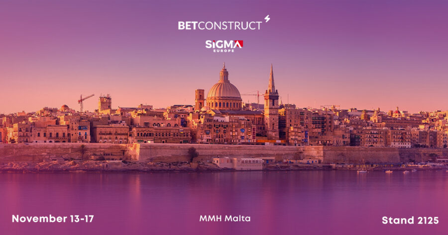 BetConstruct invites all SiGMA Europe attendees to visit Stand 2125 at MMH Malta.