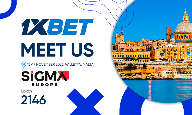 1xBet will also compete for three awards at the SiGMA Europe Awards 2023.