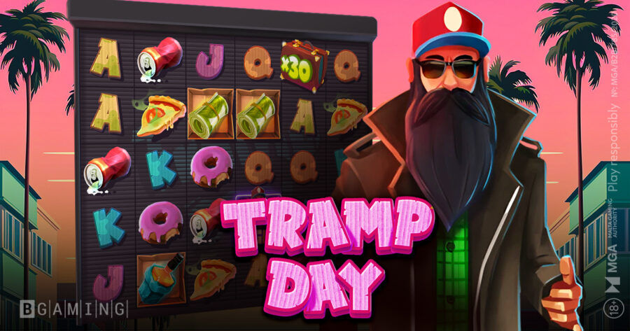 This colourful slot makes the tramp the main character of his own story.