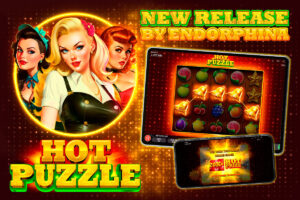 Hot Puzzle is a 5-reel, 4-row slot.