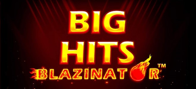 Gameplay during Big Hits Blazinator is set across six reels and four rows with 50 paylines active.